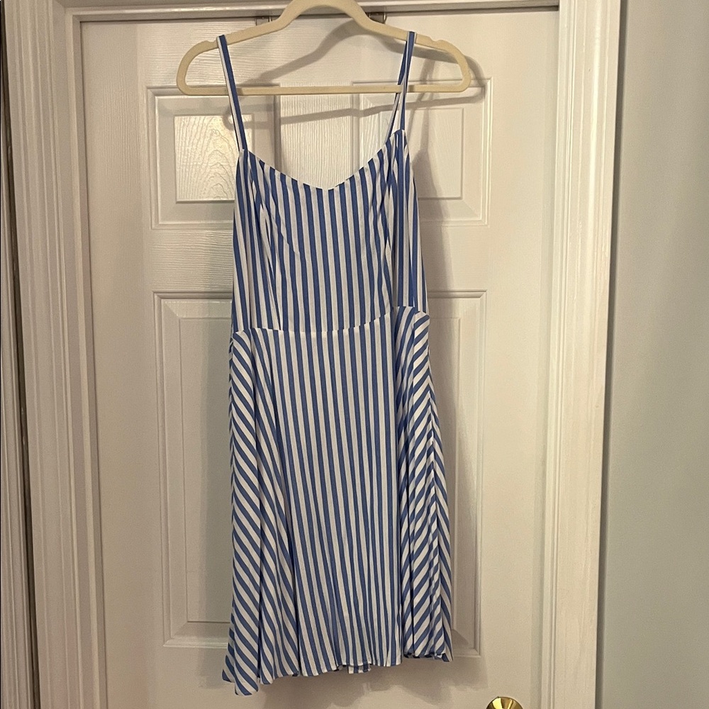 Old Navy Blue and White Striped Dress